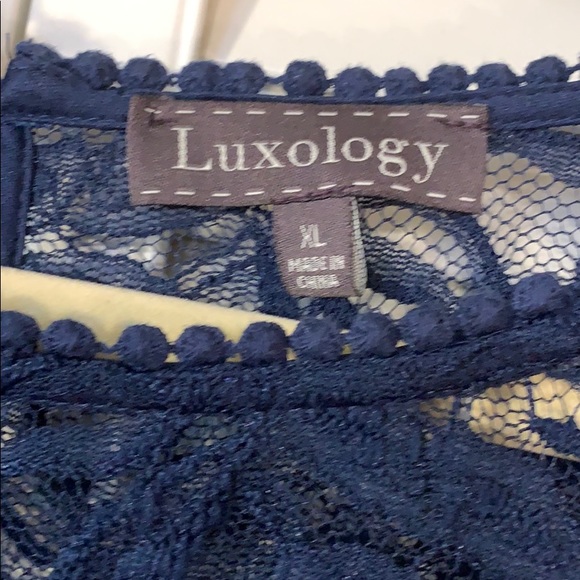 Navy XL Bell Sleeved Dress - Picture 3 of 10